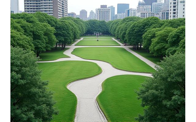 公共施設における緑化計画