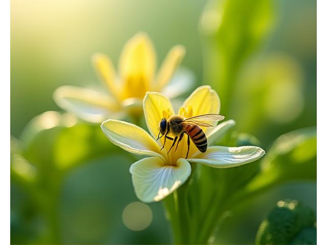 日本在来種の植物に集まるミツバチや蝶などの益虫